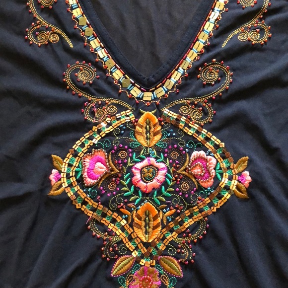 Mesh beaded top - Picture 2 of 4